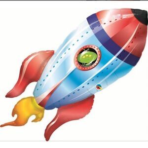 Qualtex Brand New 40”‎ Rocket Ship Balloon
